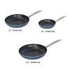 Household Daily Delicacies Pot Safe Non-Stick Cookware Set - Blue - 3 Piece
