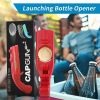 Cap Gun Beer Opener Drink Bottle Opener Launcher Shooter Game For Family Bar - Black