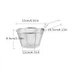 1pc Frying Strainer Basket Frying Net Hedge Noodle Spoon Frying Net Frying Basket Frying Leak Net French Fries Kitchen Foldable - 1pc Frying Strainer
