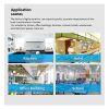 Gas Detector & Propane Detector w LCD Display. Plug-in Gas Leak Sensor for LPG;  LNG;  Methane & Butane Gases - white and black