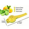 1pc; Lemon Lime Squeezer; Hand Juicer; Manual Press Citrus Juicer; No Seed 2 In 1 Double Layers Yellow Squeezer; Kitchen Gadgets; Home Kitchen Items -