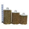 Ambrose Exquisite Three Glass Canister Set in Gift Box - Default