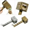 1PC Silver Beer Bottle Openers Multifunction Hammer Of Thor Shaped Beer Bottle Opener With Long Handle Bottler Metal Opener Beer - Gold