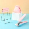 3pcs/set Kitchen Special Multi-Functional Anti-Hot Tool; Disc Clamp; Anti-hot Sleeve Heat-Insulation Gloves Kitchen Accessories - Blue Ink