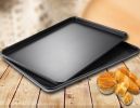 Non Stick Oven Tray Carbon Steel Baking Pan Baking Tray Cookies Pan Baking Tools - Black