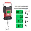 Waterproof Hanging Scale; Portable Rechargeable Hook Electronic Weighting Luggage Scale With 59.06inchRuler LCD Digital - A28