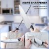 LapEasy 15-Piece Knife Set with Block & Sharpener - black