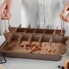 1pc Kitchen Baking Utensils Solid Bottom Brownie Baking Pan Square Non-stick Cake Mold Thickened Household Kitchen Baking Accessories - Brownie Cake M