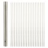 20pcs Grilling Flat Metal BBQ Skewers Stainless Steel Kabob BBQ Skewer 35CM/13.77inch - Stainless Steel