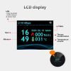Gas Detector & Propane Detector w LCD Display. Plug-in Gas Leak Sensor for LPG;  LNG;  Methane & Butane Gases - white and black