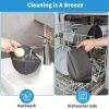 1pc Slow Cooker Divider Liner Fit 6 QT Crockpot; Reusable & Leakproof Silicone Crockpot Divider; Dishwasher Safe Cooking Liner For 6 Quart Pot - Grey