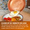 Pots and Pans Set 20 Piece Cookware Set with Nonstick Ceramic Copper Coating - 20pcs