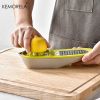 1pc Olive Green Multi-Functional Hand Juicer Lemon Squeezer Juice Squeezer Lemon Peel Wiper 3-in-1 Kitchen Accessories - Green