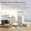 Kitchen Food Storage Containers Set;  Kitchen Pantry Organization and Storage with Easy Lock Lids;  8 Pieces - 8