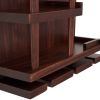 Wall-mounted wine rack with cup holder/wine rack wall mounted/Solid wood wine rack /Home wine rack/Living room wine rack - as Pic