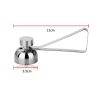 Top Cutter Eggshell Opener Stainless Steel Egg Opener Eggshell Cutter Kitchen Gadget Remover Tool for Raw Soft Hard Boiled Egg Opener - stainless stee