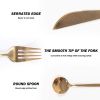 Flatware Set 24 Pieces Silverware Stainless Steel Cutlery Set Include Knife Fork Spoon Mirror Polished Dishwasher Safe - KM3645