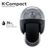 K-Compact Single-Serve K-Cup Pod Coffee Maker, Black - black