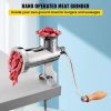 Multifunctional Crank Meat Grinder Manual 304 Stainless Steel Hand Operated Meat Grinder  - Silver - 11.2"