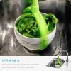 Salad Spinner, Scratch Resistant Spinning Colander - White