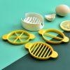 1pc 3 In 1 Egg Slicer; Multi-functional Egg Cutter; Kitchen Creative Tools - Yellow