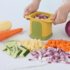 1pc Diced Onion; French Fries; Carrot And Ham; Cucumber And Potato Cutter; 5.91''√ó3.94''√ó3.35'' - White