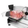 Meat Slicer, Electric Deli Food Slicer with Removable 7.5'' Serrated & Stainless Steel Blade - Gray