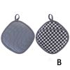 1pc Silicone Oven Mitts; Heat Insulation Pad; Nordic Style Microwave Oven Gloves; Kitchen Baking Gloves - A