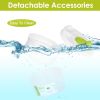 Salad Spinner Fruit Vegetable Washer Lettuce Drainer Hand Cranking Vegetable Dryer with Lid for Home Kitchen Fruit Vegetable Washing - White