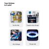 Gas Detector & Propane Detector w LCD Display. Plug-in Gas Leak Sensor for LPG;  LNG;  Methane & Butane Gases - white and black