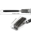 1pc Stainless Steel Grill Brushes For BBQ; Cleaning Brush With Scraper For Grill; Kitchen Accessories; Cleaning & Maintenance Tools - Style1