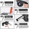 BBQ Hand Blower Household Portable Fan Air Blower for Grill Outdoor Cooking Picnic Camping Hand Crank Tool Stove Combustion Tool - China - Type 1