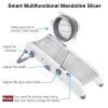 Kitchen Supplies Adjustable Mandoline Slicer Stainless Steel Vegetable Julienner Potato Slicer Cutter Magic Chopper - Silver