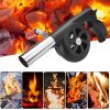 BBQ Hand Blower Household Portable Fan Air Blower for Grill Outdoor Cooking Picnic Camping Hand Crank Tool Stove Combustion Tool - China - Type 1