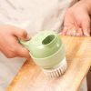 Multifunctional Electric Vegetable Slicer Kitchen Fruit Salad Cutter Carrot Potato Chopper Cutting Machine Stainless Steel Blade - USB