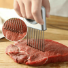 Onion Holder Slicer Vegetable tools Tomato Cutter Stainless Steel Kitchen Gadget XH - default