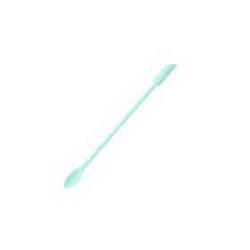 Double Ended Mini Silicone Scraper Spoon (Option: Nordic Green Small Single)